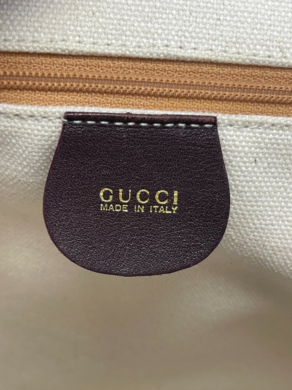 Gucci Vintage Bamboo Top Handle Shoulder Bag in Burgundy Leather - Preowned - Picture 6 of 14